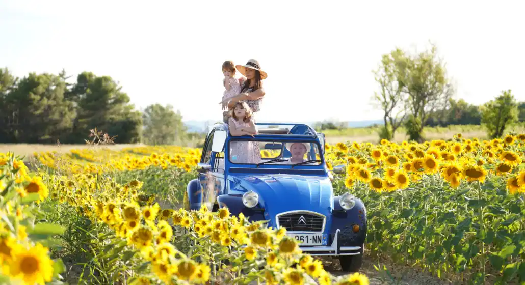 Le Luberon en 2cv décapotable