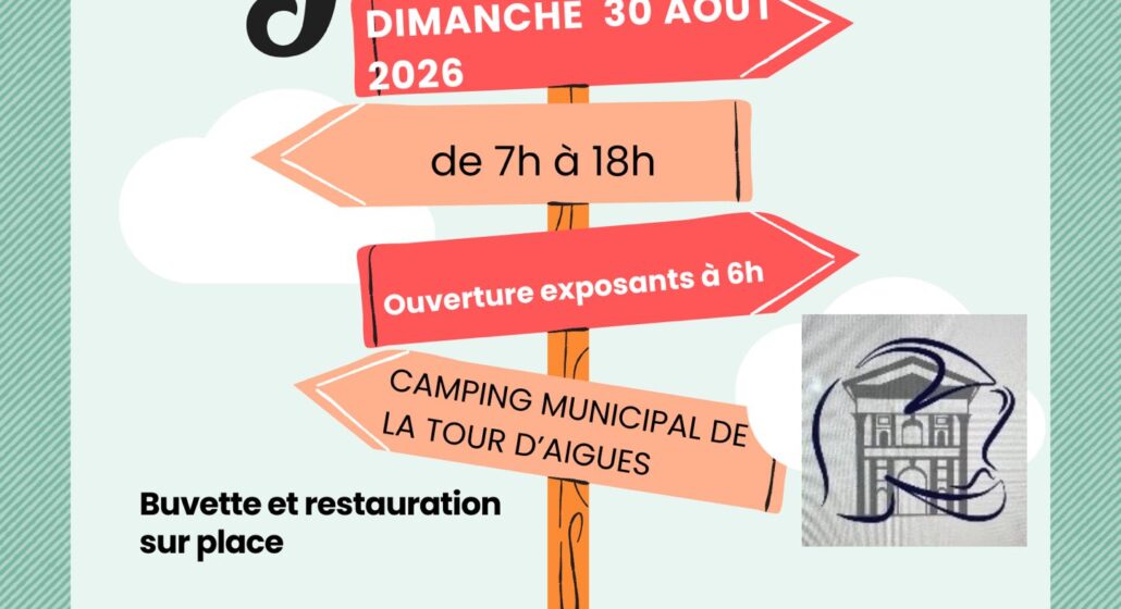 Vide grenier de l'Amicale des Sapeurs Pompiers de La Tour d'Aigues_La Tour-d'Aigues