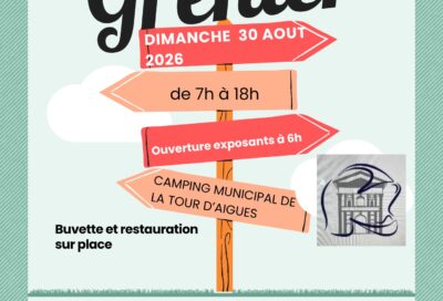 Vide grenier de l’Amicale des Sapeurs Pompiers de La Tour d’Aigues_La Tour-d’Aigues