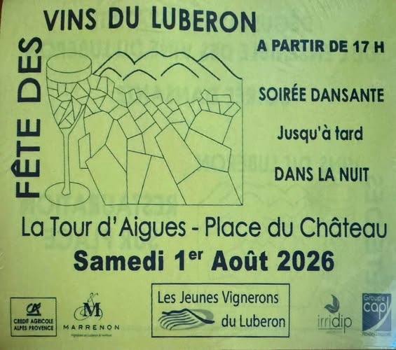 Fête de la vigne et du vin : Les Jeunes Vignerons fêtent le vin à La Tour d'Aigues_La Tour-d'Aigues