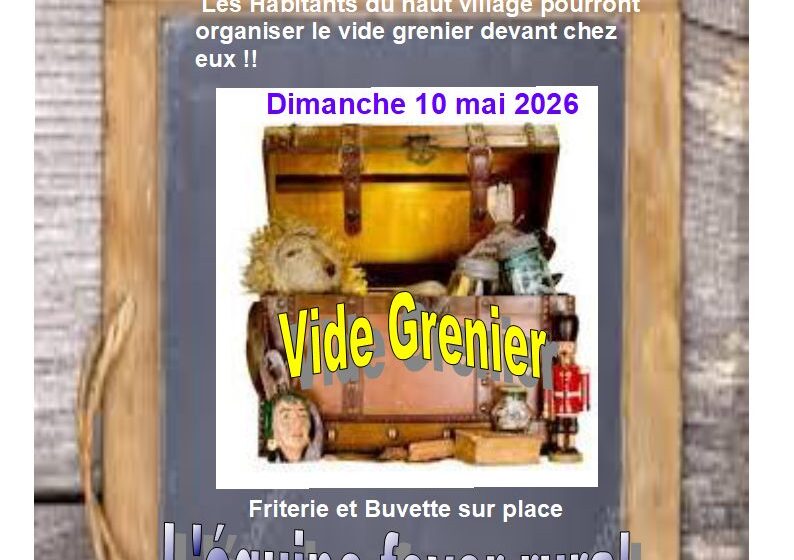 Vide grenier du Foyer rural  à Villelaure_Villelaure