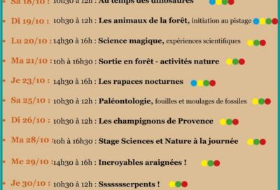 Savante Nature : Programme des vacances de la Toussaint 2025_Villelaure