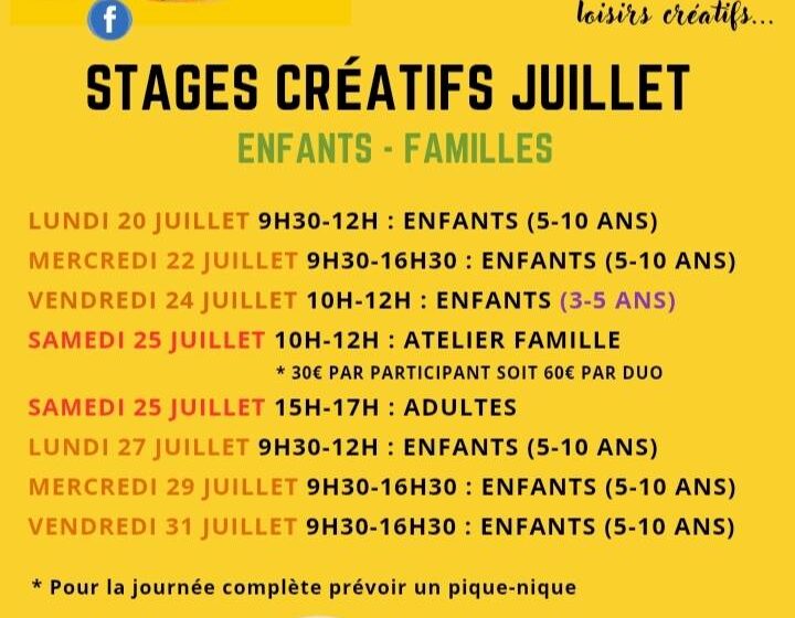 Atelier Banane : Stages créatifs du mois de juillet et aôut à La Tour d'Aigues_La Tour-d'Aigues
