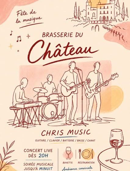 Fête de la musique à La Brasserie du Château à La Tour d'Aigues_La Tour-d'Aigues
