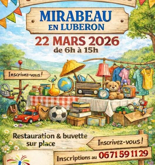 vide grenier à Mirabeau_Mirabeau