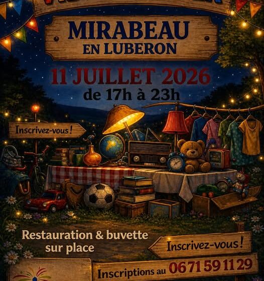 vide grenier à Mirabeau_Mirabeau