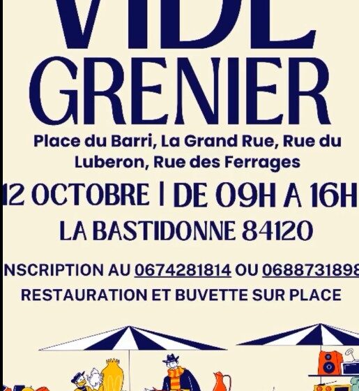 Vide grenier  et concouts de boules à La Bastidonne_La Bastidonne