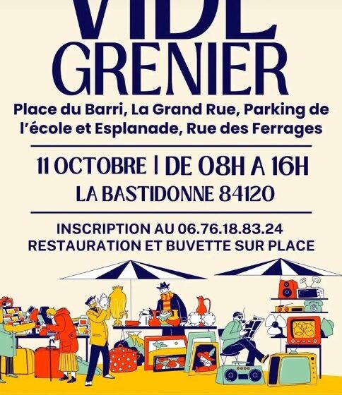 Vide grenier à La Bastidonne_La Bastidonne
