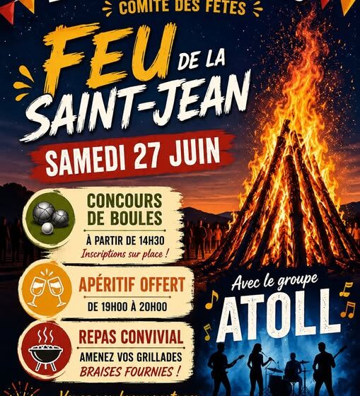 Feu de la Saint-Jean et concours de boules à La Mottes d'Aigues_La Motte-d'Aigues