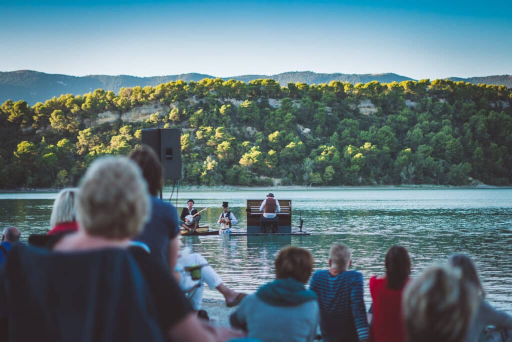 Piano du lac à l'étang de la bonde