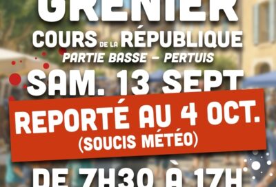 Vide grenier – Cours de la République_Pertuis