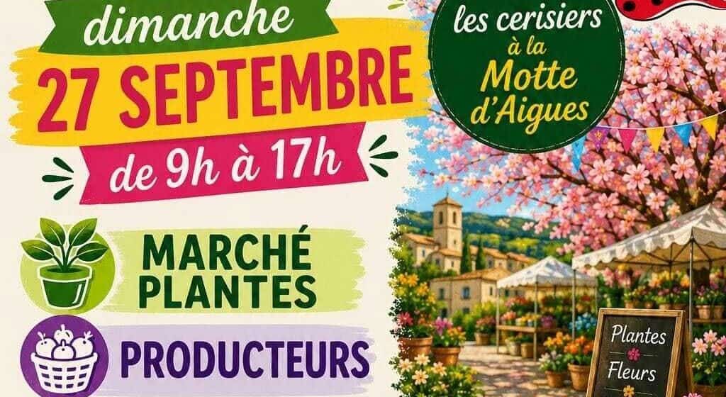 La Motte d'Aigues en fleurs._La Motte-d'Aigues