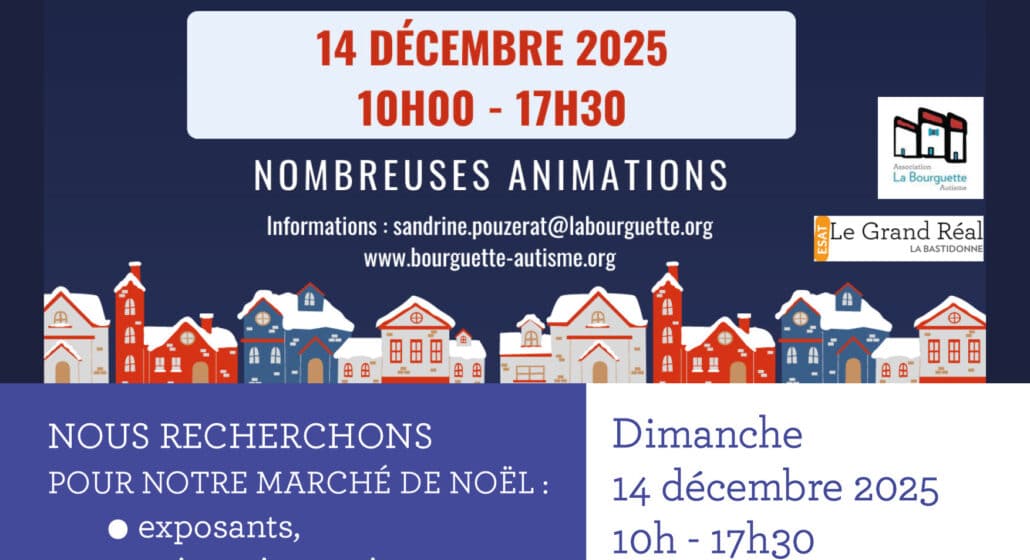 affiche recherche exposant marché de noël du Grand Réal