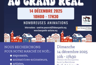 affiche recherche exposant marché de noël du Grand Réal