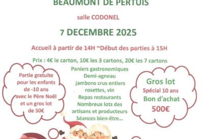 GRAND LOTO DU PERE NOEL SPECIAL 10 ANS