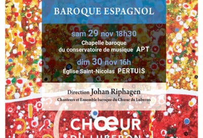 CONCERT BAROQUE ESPAGNOL – Le Choeur du Luberon