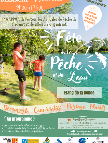 Fête de la Pêche et de l'Eau en Sud Luberon à L'Etang de la Bonde_La Motte-d'Aigues