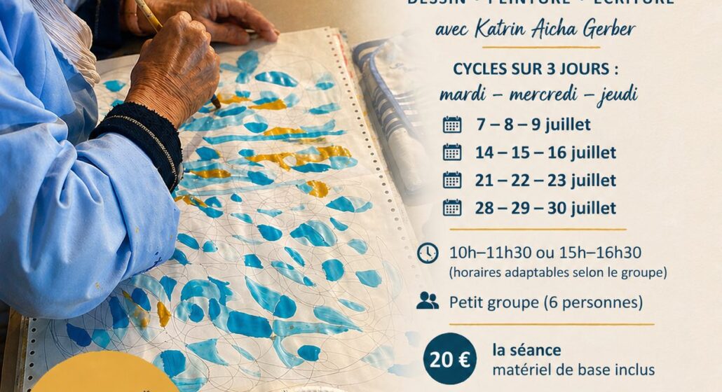 Atelier d'été de dessin et peinture au Couvent du Tourel à la Tour d'Aigues_La Tour-d'Aigues