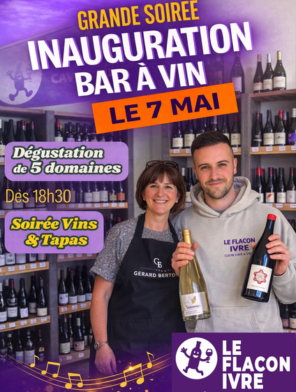Inauguration bar à vin "Le Flacon Ivre"_Pertuis