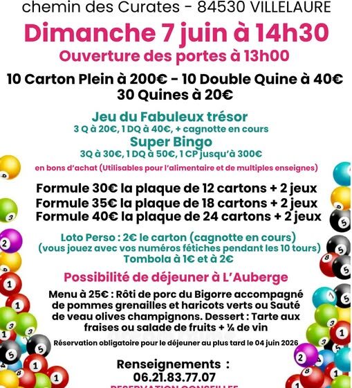 Loto à Villelaure.