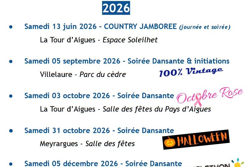 Soirée dansante AFMTéléthon à la salle des fêtes de la Tour d'Aigues._La Tour-d'Aigues