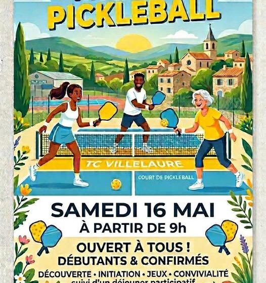 Matinée pickleball à Villelaure.