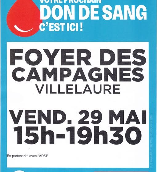 Don du sang à Villelaure_Villelaure
