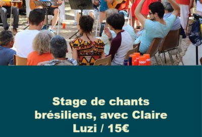 Stage de chants brésiliens avec Claire Luzi