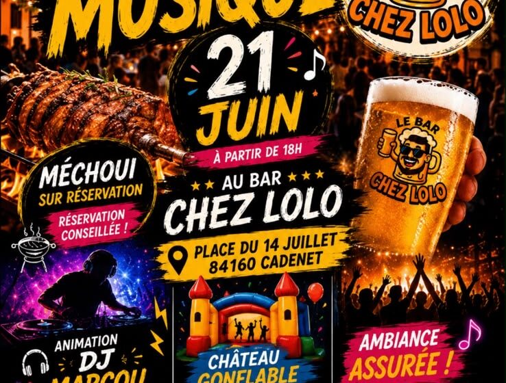 Fête de la musique à Cadenet "Chez lolo"._Cadenet