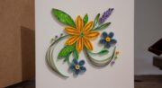 atelier carte de vœux florale