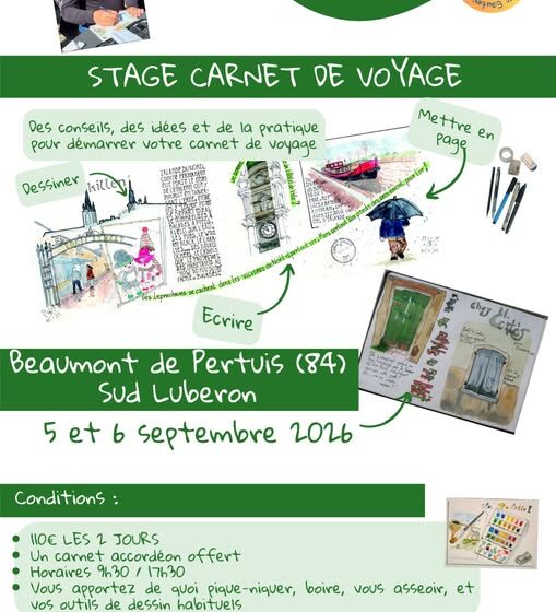 Stage carnet de voyage