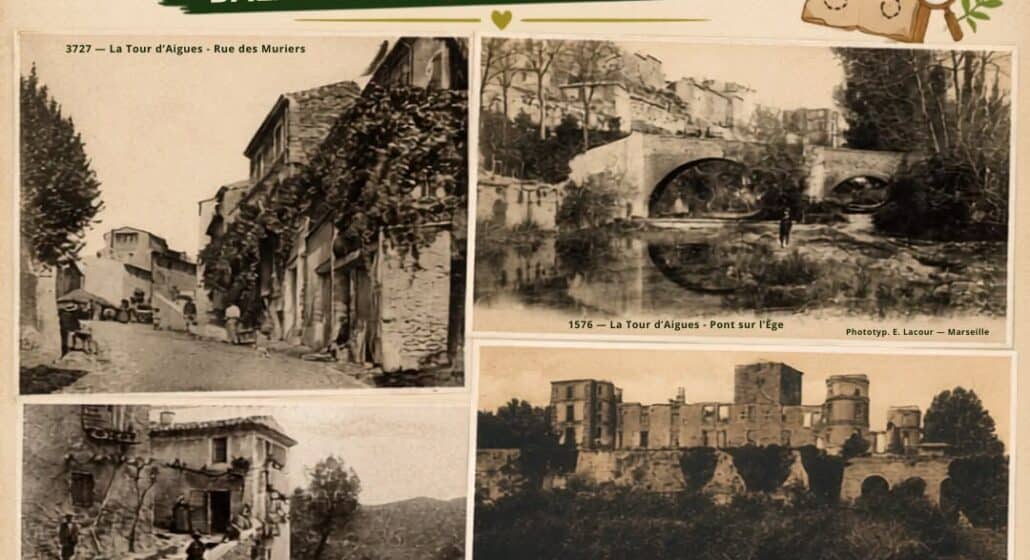 Sur les traces des cartes postales : balade ludique en famille à La Tour d'Aigues_La Tour-d'Aigues