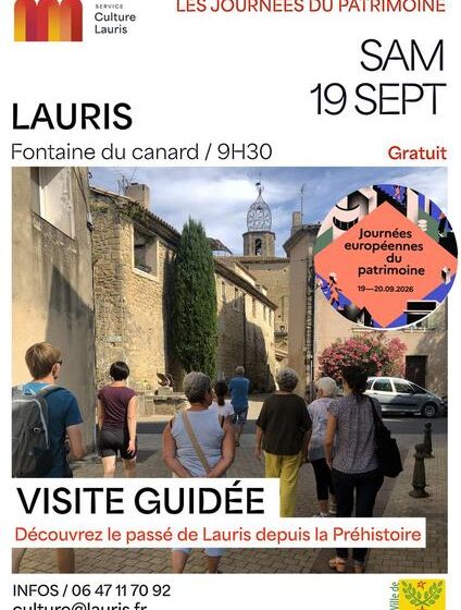 jep 2026 - Visite historique du village de Lauris_Lauris