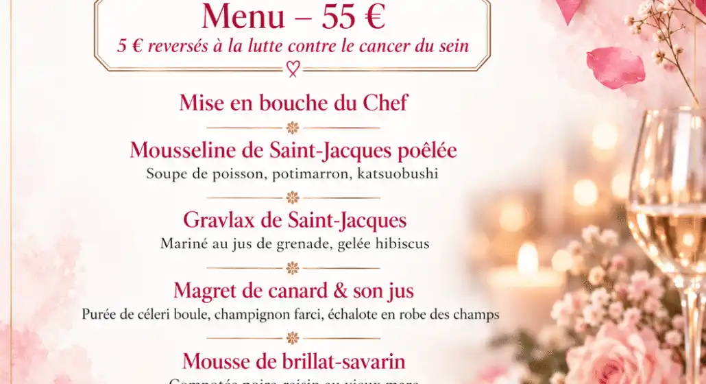 Octobre Rose – Repas Caritatif à Cadenet